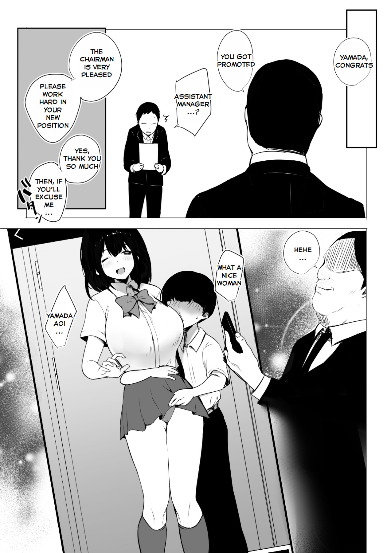 Hentai Manga Comic-I Witnessed The Big Breasted Schoolgirl Who Was Only Nice To Me having Sex With Another Man 3-Read-38